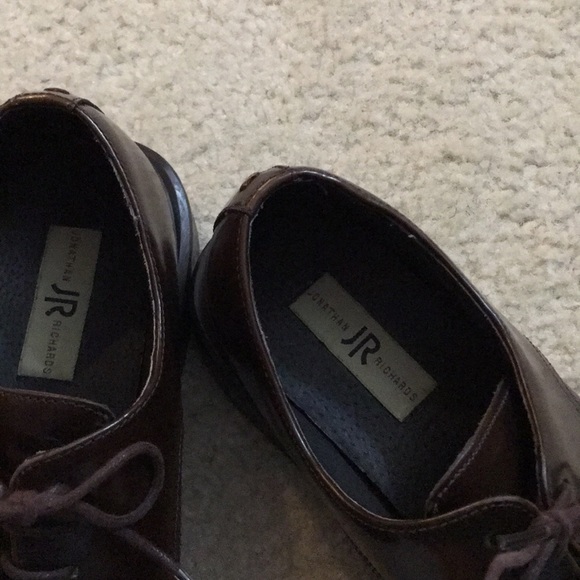 Jonathan Richards Brown Leather Oxfords Size 9.5 - Picture 8 of 8